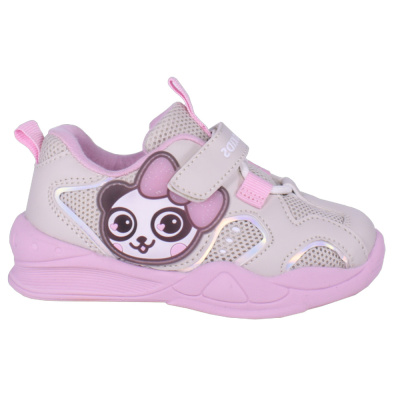 Кроссовки для девочки со светодиодами Indigo Kids 92-034С бежевые